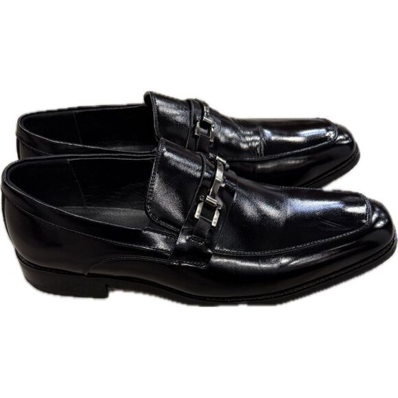 Stacy Adams Black Leather Horsebit Loafers – Men’s Size 10